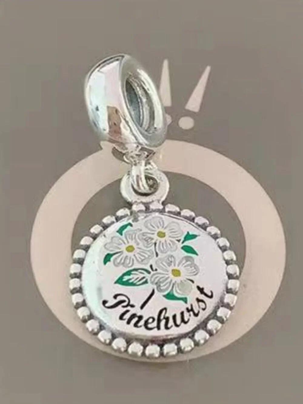 Pandora Pinehurst Exclusive Dangle Charm North Carolina Travel Pendant|S925